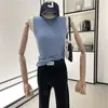2022 Camisola para Mujer Primavera Nueva Llegada Versátil Ajustada Adelgazante Camiseta Base sin Mangas Camiseta Interior