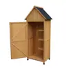 Gabinete de Almacenamiento para Exteriores, Madera Anticorrosiva, Cuarto de Almacenamiento Moderno a Prueba de Sol, Balcón de Jardín, Caja de Herramientas para Patio, Gabinete Varios