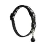 Collar de Campana para Mascotas Z al por Mayor Dibujo Animado Estampado de Pata Correa Universal para Cuello para Gatos y Perros Collar para Gatos Ajustable Collar para Perros Transfronterizo