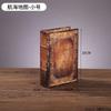 Adornos decorativos de libros retro de estilo europeo, libro falso de cuero, caja para teléfono móvil, accesorio para fotografía, modelo de libro