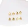 Hebilla de cuentas de posicionamiento hecha a mano Accesorios de cuentas DIY Oro de bolsa de 14K Clip para collar y pulsera Hebilla de posicionamiento redonda Hebilla de cierre