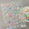 Pegatinas Navideñas para Uñas de Diamante de Cristal Transfronterizas, Múltiples Opciones Disponibles, Pegatinas Navideñas para Uñas de Diamante Rojo Impermeables 3D, Modelo TL
