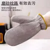 Luvas de arame de aço estendidas para lavar louça, remover gordura e limpar pratos, multifuncionais, quentes, duráveis, para limpeza doméstica, fio de aço prateado, anti-escaldante