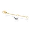 Cadena de cola de acero inoxidable con revestimiento al vacío, cierre de langosta, cadena extendida, pulsera casera, collar, material de joyería DIY hecho a mano