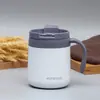 Copo Térmico de Aço Inoxidável 304 com Tampa Portátil e Alça, Copo de Café de Grande Capacidade, Copo para Presente Corporativo, Logo Personalizado