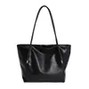 Bolso de Hombro Vintage Elegante de Gran Capacidad para Mujer 2026 Nuevo Otoño Casual Moderno para Viajar Bolso Tote de Mano de Color Sólido