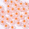 Acrílico Transparente Cor Interna Ameixa Flor Bead Cor Média Bead Straight Hole Flower diy Pulseira Colar Bolsa Frisado Acessórios