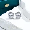 Pendientes de botón de circón de color Huevo de Paloma, a la moda y delicados, con un temperamento de alta gama, Pendientes Ovalados Adecuados para el Trabajo, Pendientes Versátiles para Mujer