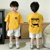 Camiseta de Verano de Algodón Puro para Niños Manga Corta Top Nuevo Estilo 2026 Camiseta Delgada de Verano de Moda para Niños Media Manga