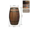 Barriles Decorativos de Roble, Barriles de Cerveza, Barriles de Vino para Exteriores de Madera Maciza, Accesorios de Exhibición para Bares y Bodegas, Accesorios para Bodas, Personalizables