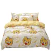 Nuevo engrosado lijado cuatro piezas dormitorio estudiantil tres piezas simple agradable a la piel funda de edredón sábanas ropa de cama al por mayor