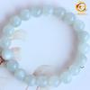 Pulsera de Piedra Lunar Blanca Natural Pulsera de Piedra Lunar Blanca Color Claro Fresco Cadena de Cuentas Redondas Joyería al por Mayor Piedra Lunar Blanca