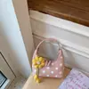 Bolso de Mano para Axila Estilo Universitario de Lunares Coreanos para Mujer 2026 Nueva Moda Versátil de Gran Capacidad para Hombro Cruzado