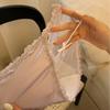 Ballet de Ensueño~ Lujuria Pura Sexy Satín Encaje Dulce Calzones para Mujer Anillo de Pierna con Lazo Transparentes Tentación Calzones