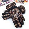 Luvas de Algodão Camufladas Masculinas Novas de Outono e Inverno Forradas com Lã para Aquecimento Ciclismo Veículo Elétrico Luvas Antiderrapantes Estilo Triângulo Seis Estilos