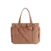Bolso tote de mujer transfronterizo, bolsa de almacenamiento multi-bolsillo de gran capacidad para el trabajo, viajes casuales, bolso de hombro portátil