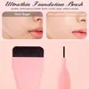 Brocha de Base One-Line Transfronteriza Estampado de Cereza Mango de Goma Corrector Sin Marcas Brocha para Mascarilla Facial Ultra Delgada Sin Polvo para Principiantes