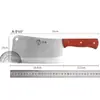 Fabricante Chuyan Venta al por mayor Cuchillo de cortar huesos con mango de madera para cocina y hogar, Cuchillo de cortar y rebanar de doble propósito, Cuchillo de rebanar, Cuchillo de cortar de doble propósito