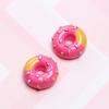 Coreano simulação resina chocolate donut comida jogar DIY acessórios de papelaria acessórios chaveiro