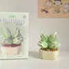 Bloques de Construcción en Forma de Diamante Planta de Escritorio con Flores Adorno Ensamblaje de Bloques de Construcción Chinos Ramo de Flores Eternas Regalo Creativo Hecho a Mano para Niñas