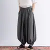 Pantalones de Linterna Delgados para Hombre Cortos Sueltos Estilo Chino Talla Grande Pierna Ancha Estilo Pareja Pantalones Harem Nuevo Estilo Chino Verano