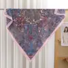 Novo lenço quadrado vintage paisley 90cm mais vendido, lenço de seda artificial, lenço fino color-blocking para a cabeça, lenço versátil, xale decorativo