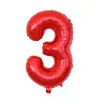 Globos Digitales de 32 pulgadas Empacados Individualmente, Decoraciones de Cumpleaños Versión Americana, Globos Decorativos Flotantes de Papel de Aluminio con Helio