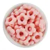 Flor de Acrílico de 19 mm con Agujero Grande, Flor Recortada de Cinco Pétalos, Cuentas Sueltas Hechas a Mano, Material para Pulseras, Accesorios de Joyería DIY