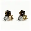 Pendientes Nuevos de Plata S925 para Mujer Otoño e Invierno, Pendientes de Cristal Swarovski Maillard, Pendientes de Alta Gama con un Diseño de Lujo Ligero