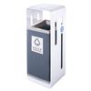Papelera cuadrada vertical clasificada GPX-9H papelera doméstica de tiro directo interior y exterior centro comercial boca de ascensor Cubo para cáscaras