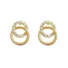 Pendientes de Plata de Ley 925, Exquisitos Pendientes de Pedrería, Borlas de Moda Coreana de Alta Gama, Pendientes de Lujo Sencillos, Pendientes de Perlas para Mujer