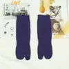 Calcetines de Dos Dedos para Mujer, Color Sólido, Estilo Delgado, Estilo Japonés, Calcetines de Dedos Divididos, Calcetines de Dos Dedos de Media Pantorrilla, Calcetines de Dedos Divididos al por Mayor