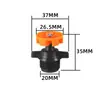 Aspersor Plástico Invertido para Jardim e Agricultura de Média Distância, Irrigação Automática de Flores, Aspersor Giratório 360 Graus