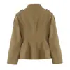 Fabricante transfronterizo de ropa para mujer al por mayor 2026 nueva moda elegante ajuste ceñido chaqueta de bolsillo y conjunto de shorts