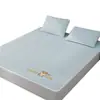 Funda de Sábana de Hielo de Seda de Verano, Esterilla Refrigerante, Cubierta de Cama de Frijol de Hielo, Juego de Tres Piezas, Funda Protectora de Colchón, Juego de Sábanas Modelo Nuevo 2026