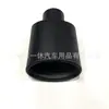 Garganta de escape ovalada negra mate universal para tubo de escape Mercedes-Benz Clase C W204 modificado silenciador C63AMG boquilla de escape de plástico pulverizado