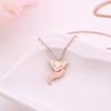 Procesamiento de joyería en Shenzhen collar personalizado de acero de titanio joyería boutique personalizada en oro rosa joyería de acero inoxidable para niñas procesamiento