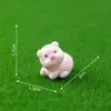 Paisagem em miniatura, porquinho fofo e rechonchudo brilhante, adoráveis acessórios de decoração DIY, carro em miniatura ou enfeites de mesa