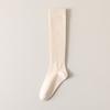 Calcetines blancos para mujer otoño e invierno Nuevo color puro presión adelgazante calcetines de pantorrilla Japonés jk dulce alto medias cálidas moda