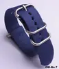 Correa de Reloj de Cincha para Suministro de Comercio Electrónico Ow Plata Hebilla Ovalada Deslizante Correa de Reloj de Nailon Correa de Reloj de Nailon Engrosada Impermeable