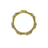 Anillo de Bambú Forjado Estilo Nuevo de Lujo Ligero de Alta Gama de Joyería Italiana Antigua Media de Trefilado Plata Esterlina S925 Artesanía de Trefilado