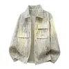 Nueva colección de otoño e invierno: Chaqueta de pana de moda y versátil para hombre con forro polar y un cuello elegante, perfecta como prenda exterior cálida.