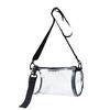 Bolso bandolera de cilindro de PVC transparente transfronterizo nuevo Bolso de mano visual para estadio Bolsa pequeña para cambio y teléfono móvil
