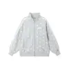 Pudding Haru Ropa Infantil de Niña Otoño Chaqueta 2026 Nuevo Otoño Estilo Americano Cuello Alto de Estrella Chaqueta
