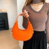 Bolsa de Ombro Versátil Estilo Coreano da Moda 2023 com Bolinho em Relevo para Mulheres