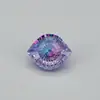 Producto Popular de Xiaohongshu: Ojo de Cielo Zirconia de Alto Carbono Corte Fuego Marquise 6x7.5mm Ojo del Diablo Aretes de Tachuela de Zirconia Venta al por Mayor