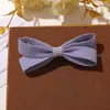 Estilo Coreano Versátil Doce Estilo Princesa Cor Sólida Laço DIY Presilha de Cabelo Presilha Lateral Prendedor de Rabo de Cavalo Acessórios para Sapatos e Meias
