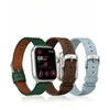 Pulseira para Apple Watch iWatch 8/9 Padrão Lichia feita de couro genuíno com fivela de metal, pulseira universal para modelos S11 e S12