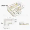 Conector de Tira LED COB 8MM 10MM 2P Luz de Tira LED Hebilla de Cristal Conector Cabeza Sin Soldadura Cable de Soldadura Gratuito