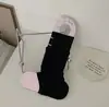 Cubrezapatos de tela estilo Miu sin pie, Calcetines apilados combinados con pantuflas, Estilo fino de verano con talón, Cubre-piernas a media altura estilo ballet